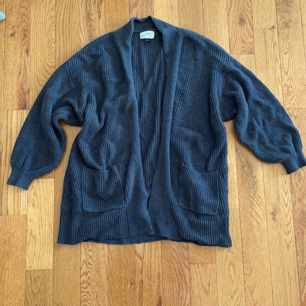 Universal Thread Target L 100% Cotton Gray Sweater Cardigan